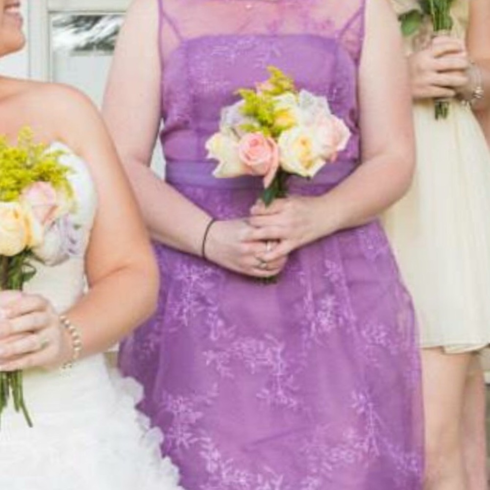 Lavender Lace Formal Dress - Picture 2 of 4